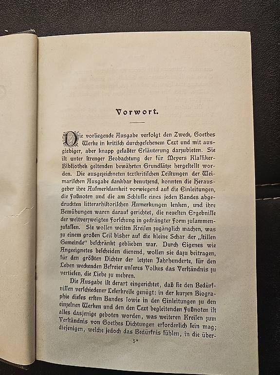 Libri: Goethes Werke - 1900 - Antiquität – Usato da Greifensee venduto da Arkon616 2