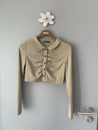 Chemise SHEIN femme kaki manches longues taille M 