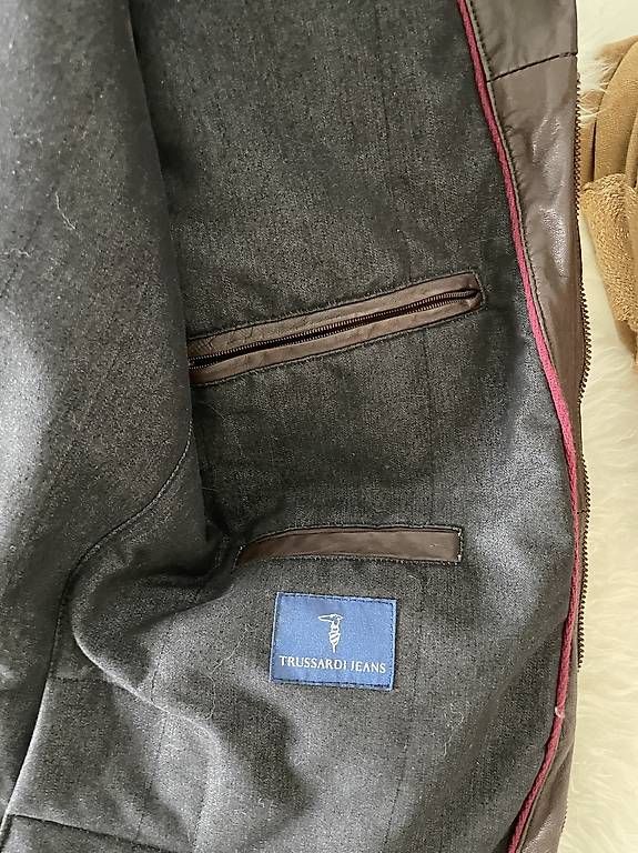 Giacche: Braune Trussardi Jeans Lederjacke Herren – Usato da Basel venduto da nur_rly7 4