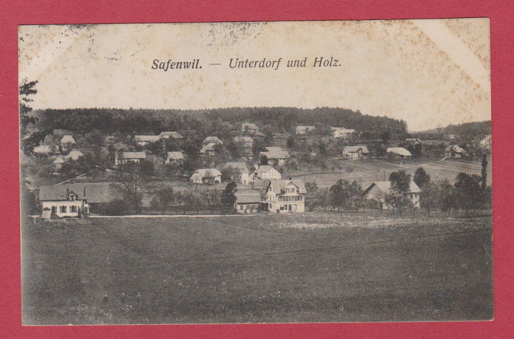 Cartoline postali: Safenwil  AG  -  alte Ansichtskarte von 1919 – Usato da Vitznau venduto da Ropaku