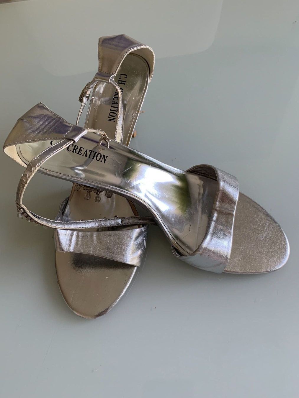 Scarpe da donna: Sandalen Silber – Usato da Adliswil venduto da Majeska