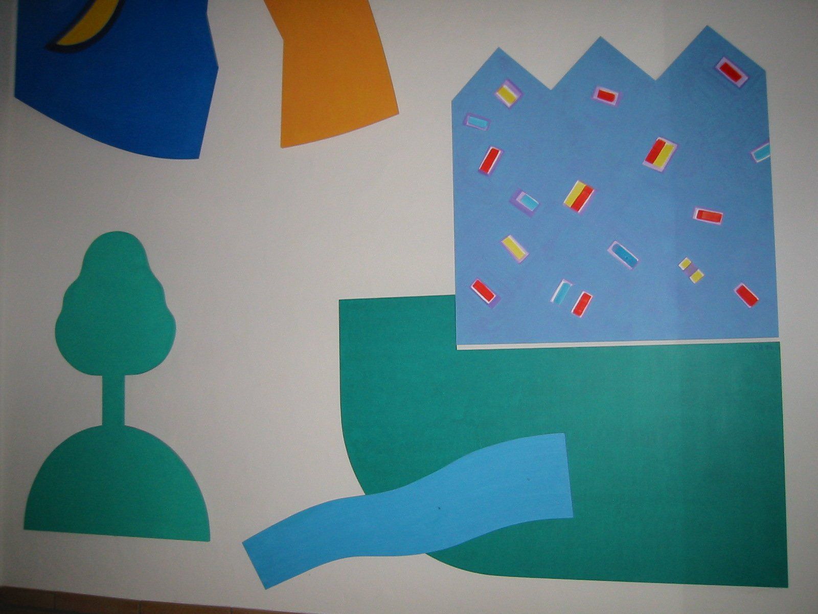 Foto & Immagini: Wandbild "Landschaft" von Sepp von Rotz, 1993 – Usato da Zug venduto da Mboss 1