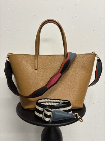 Nora Lozza Ledertasche beige/camel Crossbody Tasche Leder