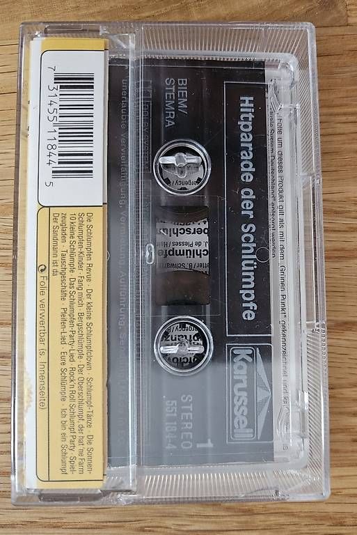 Musicassette: Kassette Hitparade der Schlümpfe – Usato da Würenlingen venduto da grizzlyne1 2