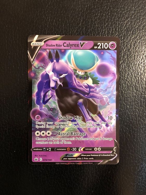 Chilling Reign Shadow Rider Calyrex V 74/198 Ab 1 (Gebraucht) in ...