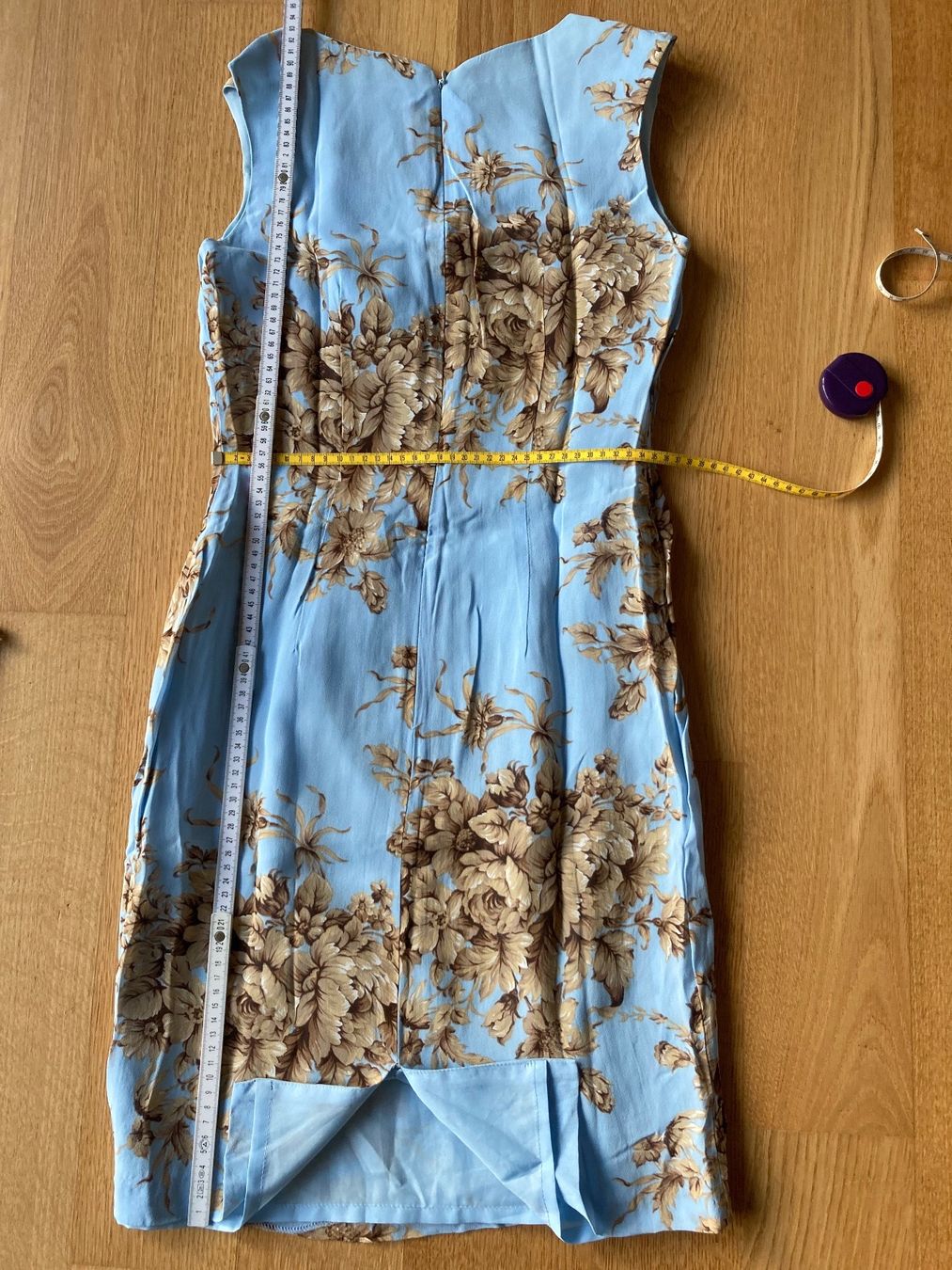 Vestiti: Elegantes Etui Kleid blau/beige – Usato da Stallikon venduto da dotka07 2
