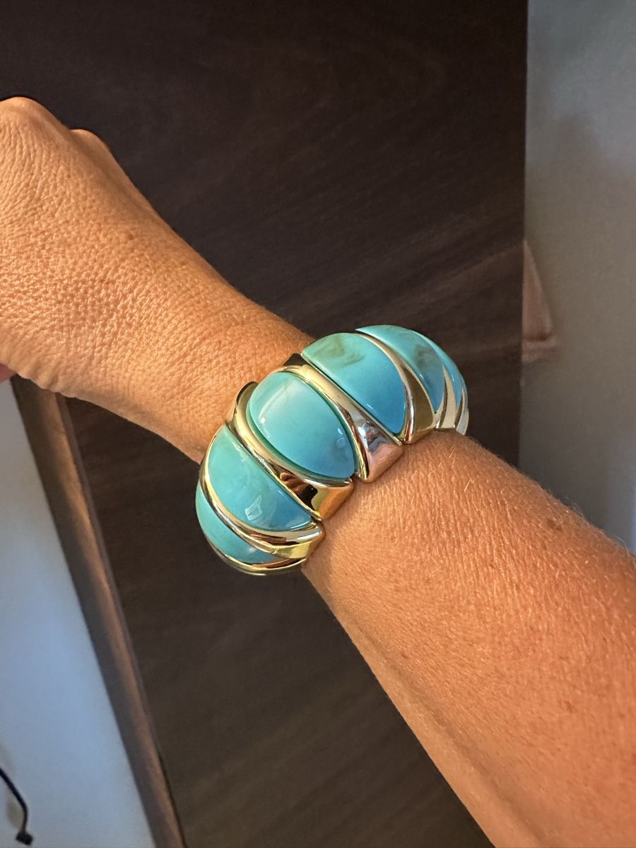 Bracciali & Braccialetti: Armband Modeschmuck Gold/türkis neu – Nuovo (secondo la descrizione) da Diepoldsau venduto da Soleil0425 2