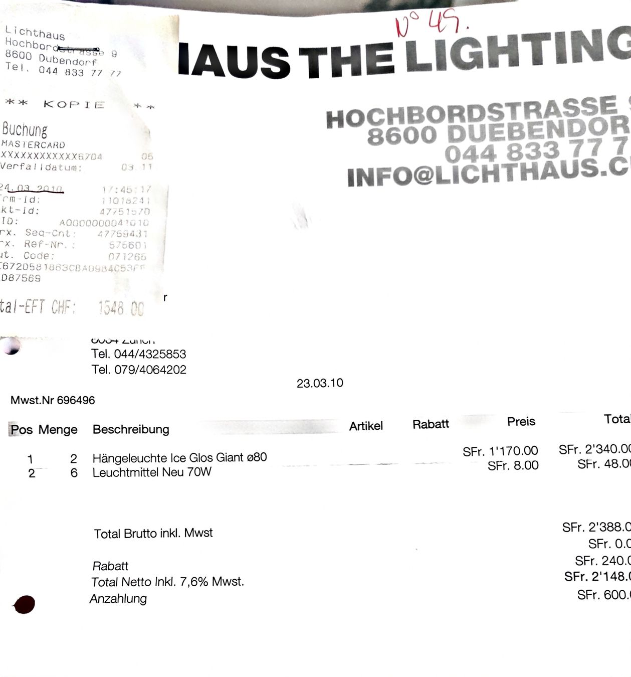 Lampadari & plafoniere: Hängeleuchte ice Gloss Giant 80 durchmesser – Usato da Zürich venduto da Bya_ 1