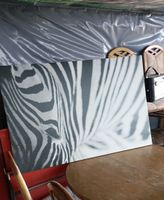 Grossformatiges Zebra-Bild - ein echter Hingucker!