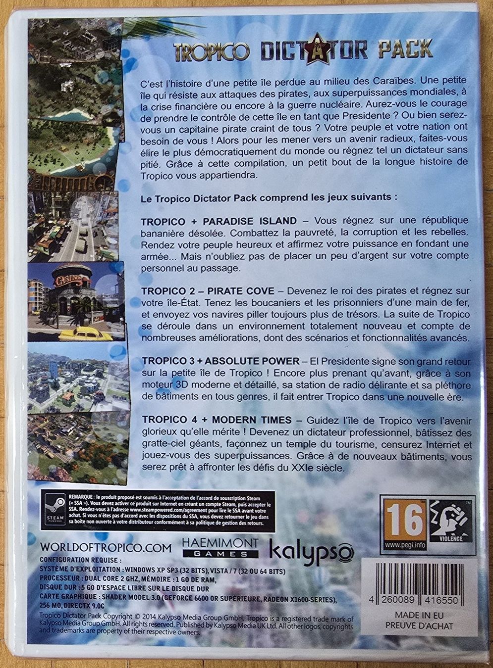 Microsoft Giochi: PC : Tropico - Dictator Pack (Blister) – Nuovo e nell'imballaggio originale da Froideville venduto da xXSebastienXx 1