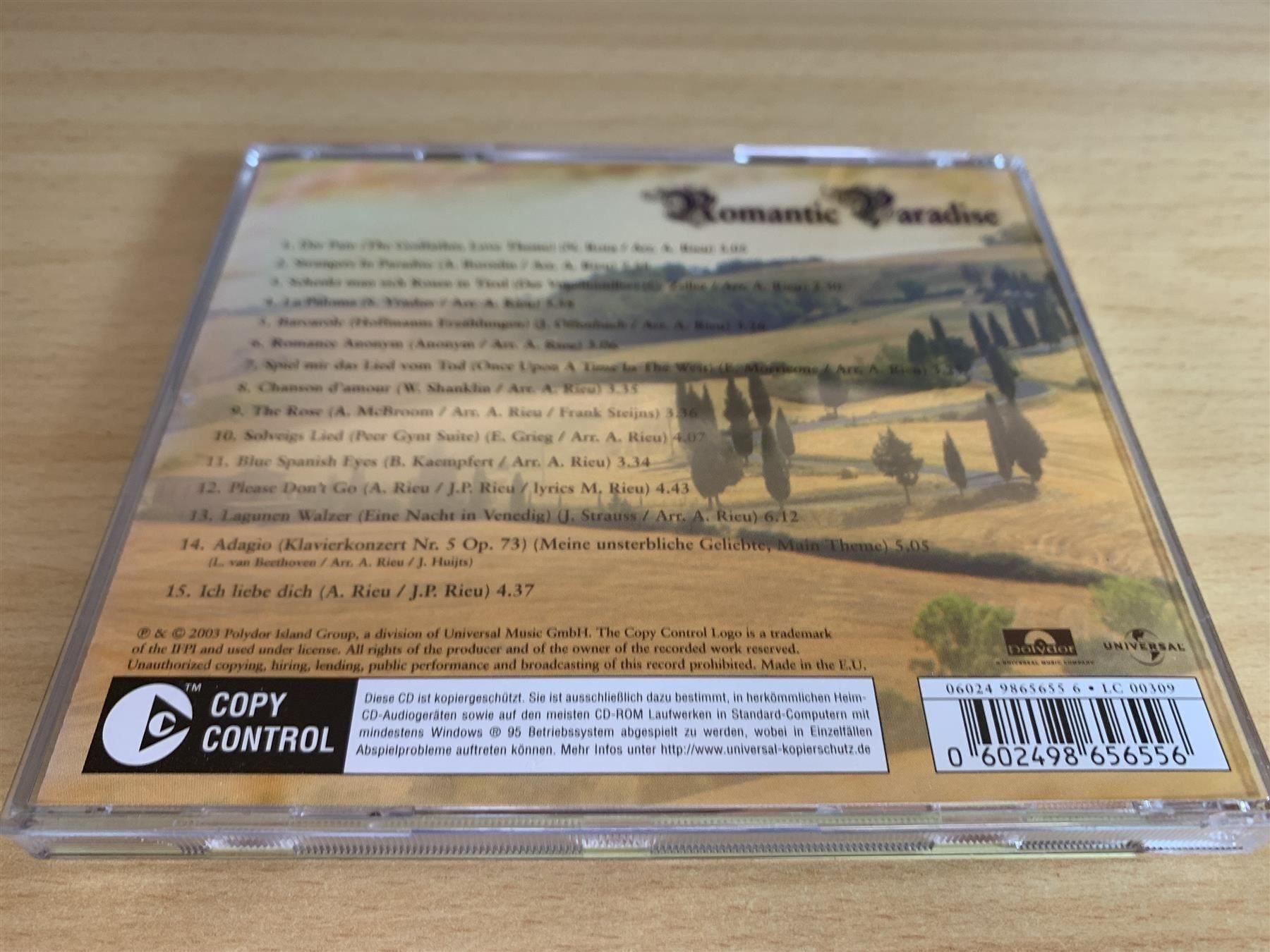 CD: André Rieu – Romantic Paradise - 2 CD – Usato da Rikon im Tösstal venduto da Alpenmutz 5