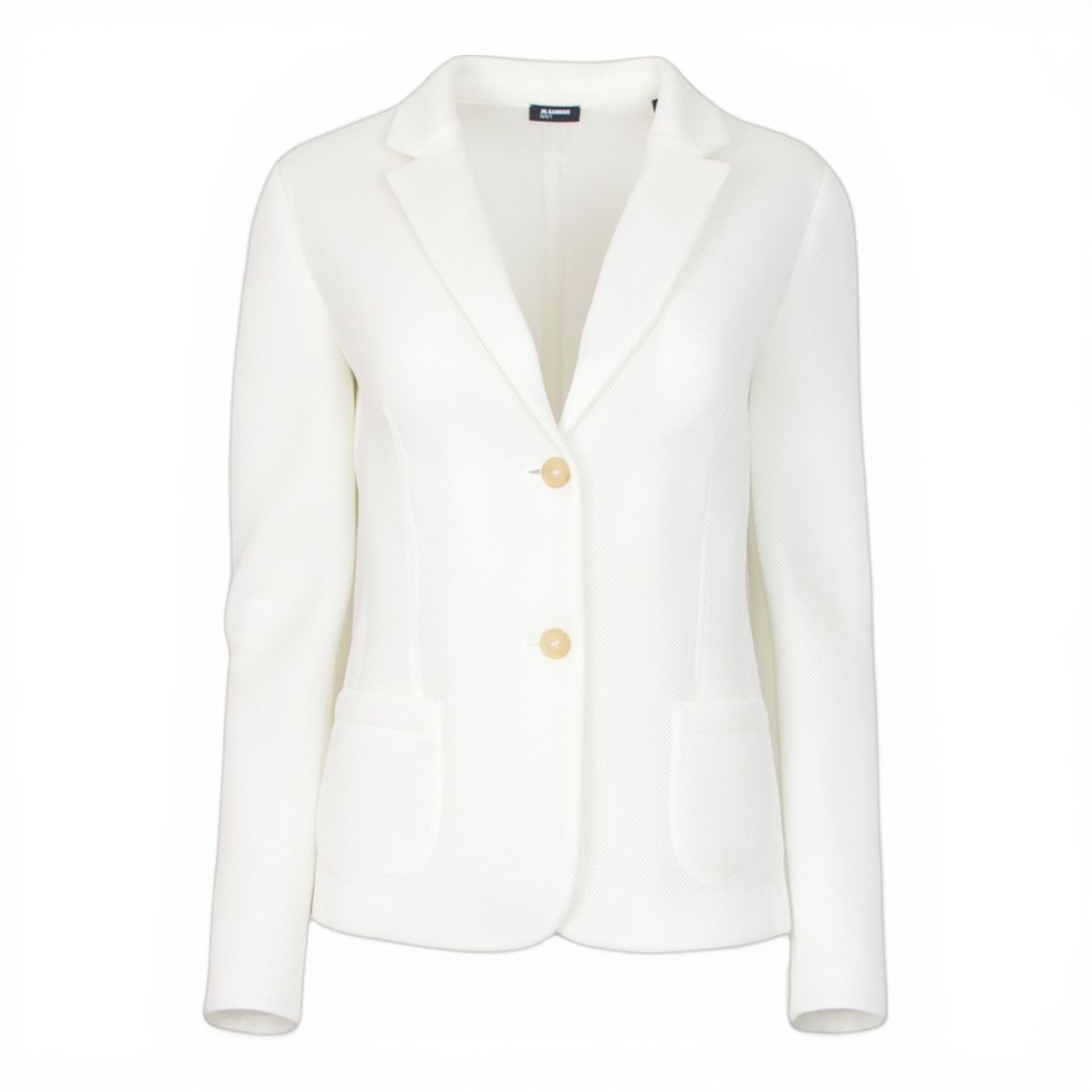 Jil Sander Giacche: Jil Sander Blazer mesh weiss Gr. 38 – Usato da Binningen venduto da Designerlabels