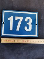 Schild Nummer 173 blau, Hausnummer 173, Nummer, Nummer Schil