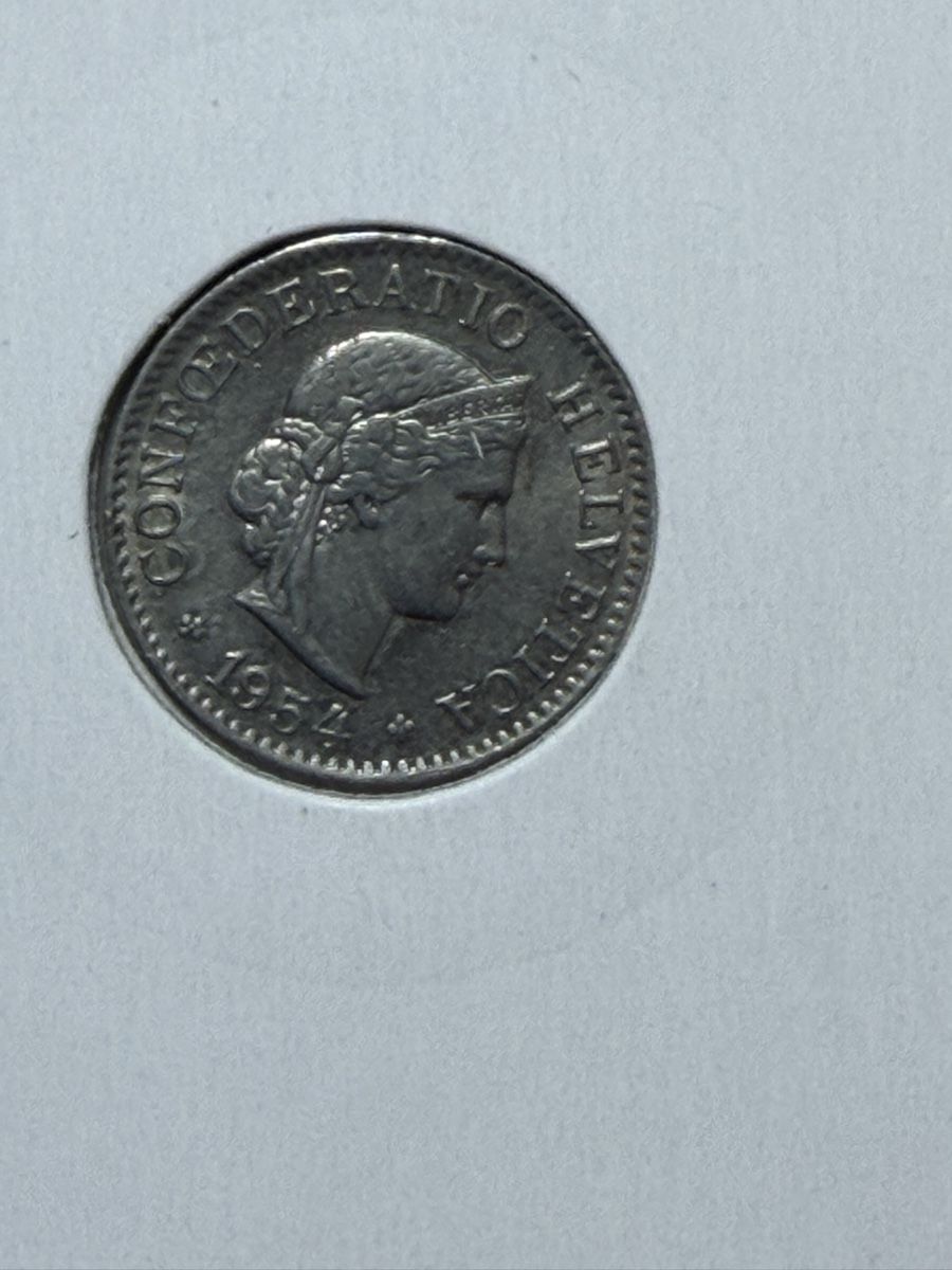 Tutti le monete: CH - 5 cts - 1954 – Usato da Payerne venduto da Mike1682 1