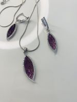 Ohrringe mit Kette – Set