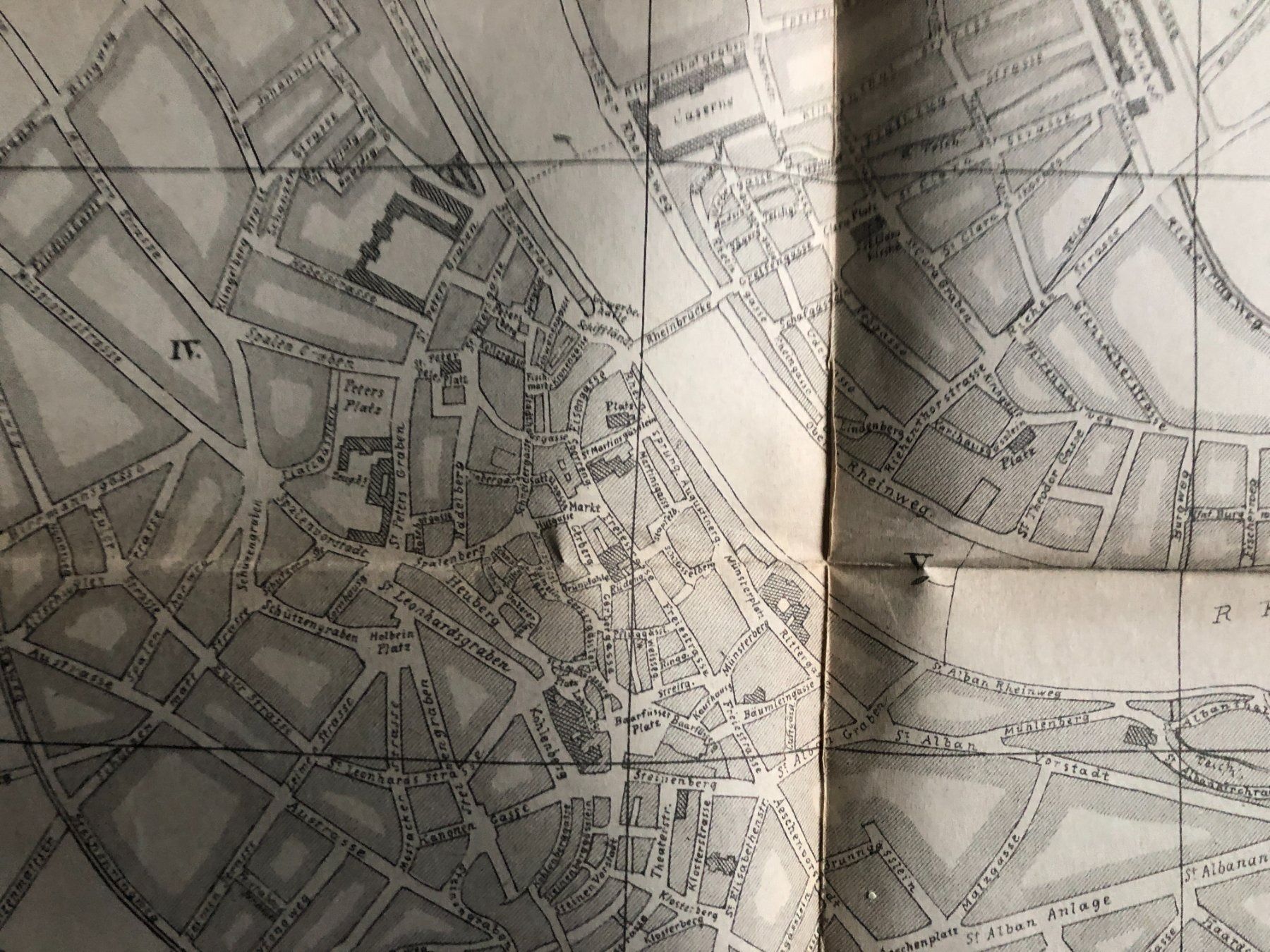 Landkarten & Atlanten: Uebersichtsplan der Stadt Basel 1874 – Gebraucht aus Zürich von allp 3