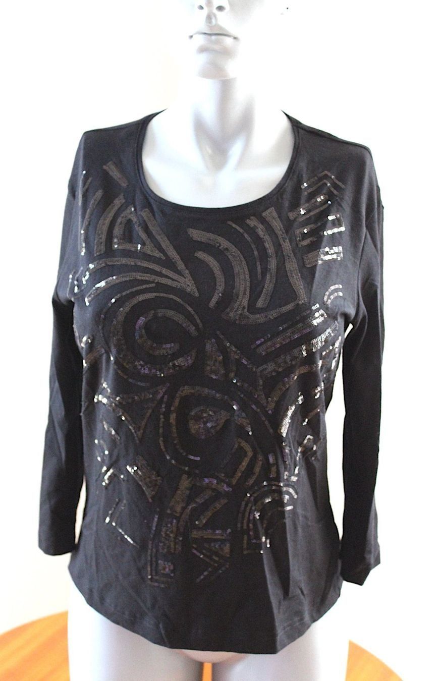 Camicette: Gerry Weber Oberteil mit Pailletten, Gr. 38. – Usato da Locarno venduto da madame-tus-sauds