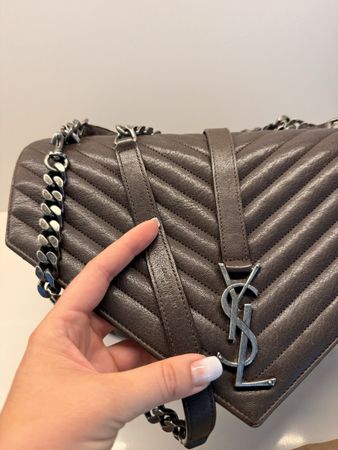 Saint Laurent College Bag Large Braun large Tasche Leder YSL