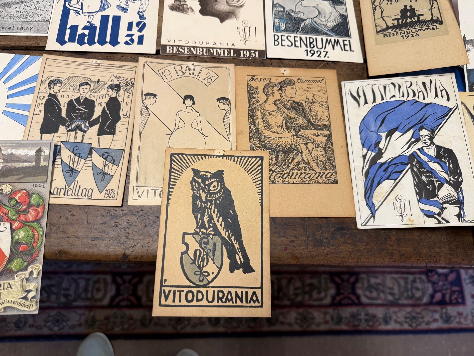 Cartoline postali: Konvolut 40 Postkarten Studentika Burschenschaft Zunft – Usato da Bern venduto da Jwpm66 6