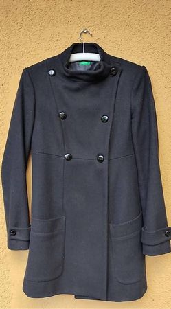 Manteau noir Benetton