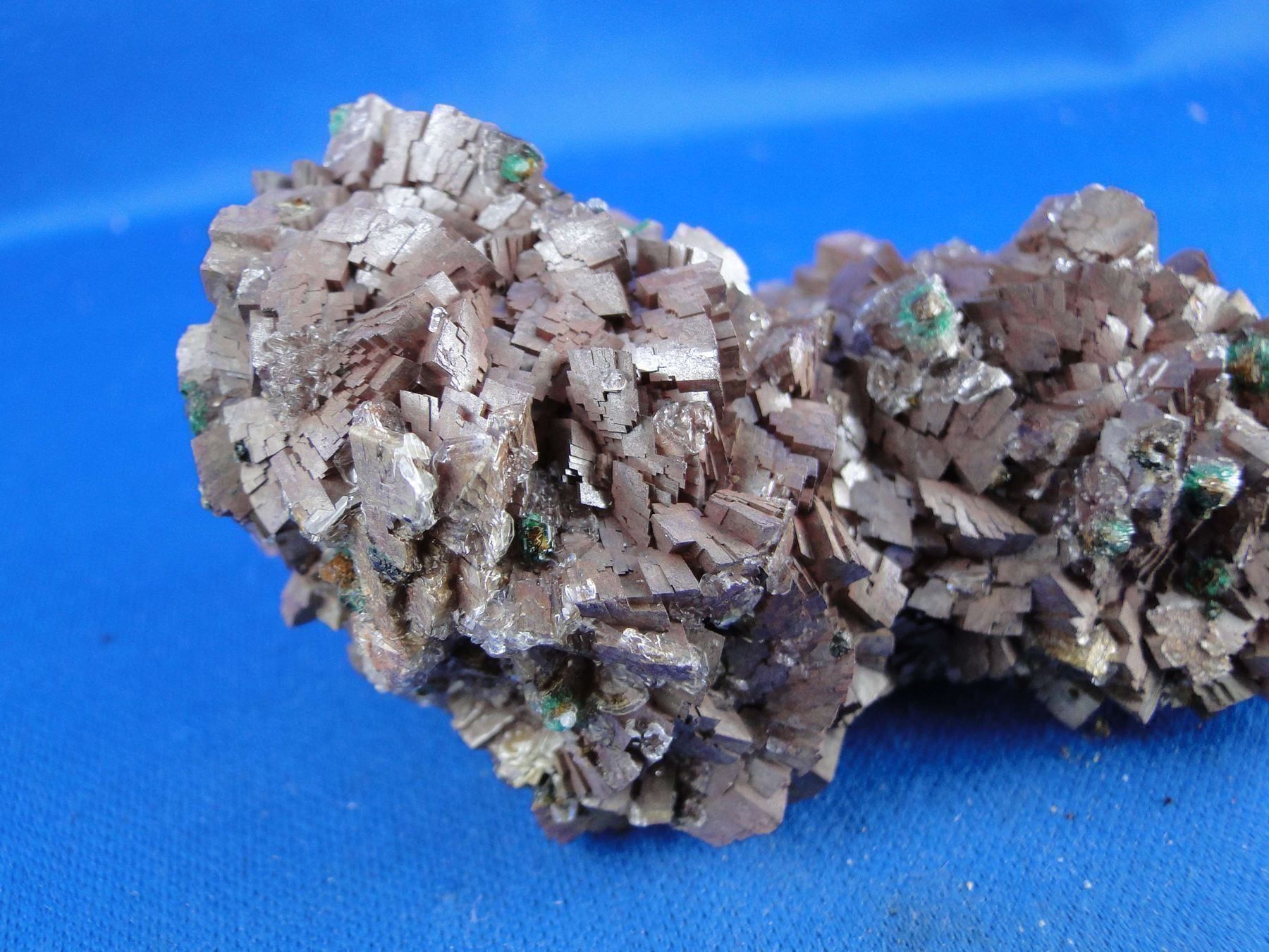 Mineralien & Heilsteine: Rosasit auf Dolomit mit Gypsum – Gebraucht aus Schinznach Bad von Demerald 2