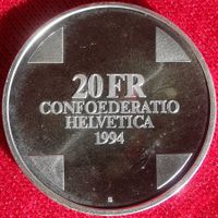 20 Franken 1994 Teufelsbrücke Silber
