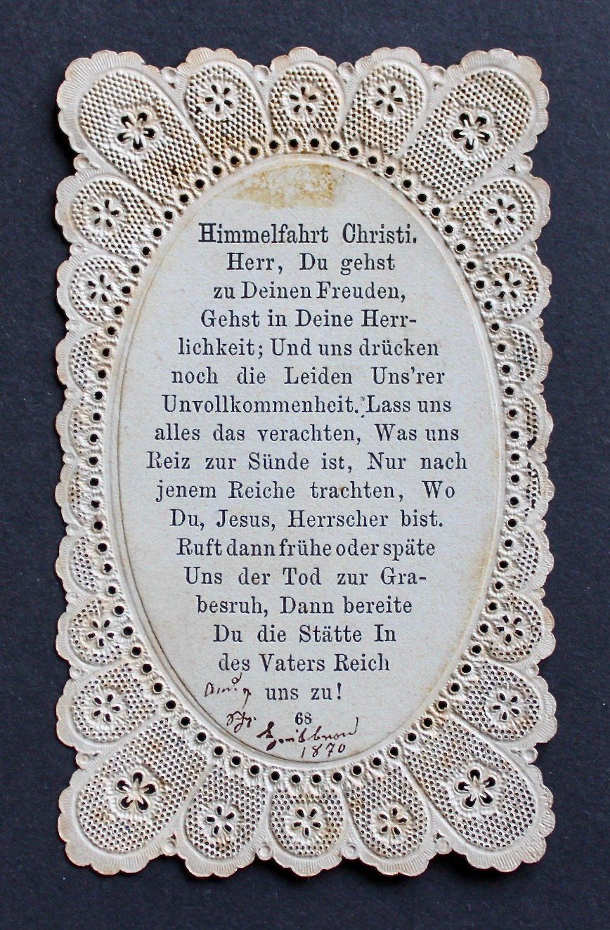 Incisioni: 4 ANDACHTSBILDER, SPITZENBILDER, 1870 UND UM 1900. – Usato da Grandcour venduto da Flowerstyle 5