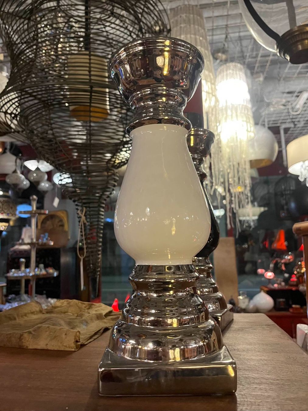 Kerzenständer: Kerzenhalter im Kelchdesign mit Metallsockel | LIQUIDATIONSV – Neu (gemäss Beschreibung) aus Zürich von Hnikbay 2