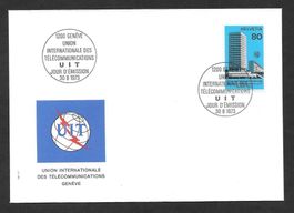 FDC UIT (D XI) 10 ET Genève 30.8.1973