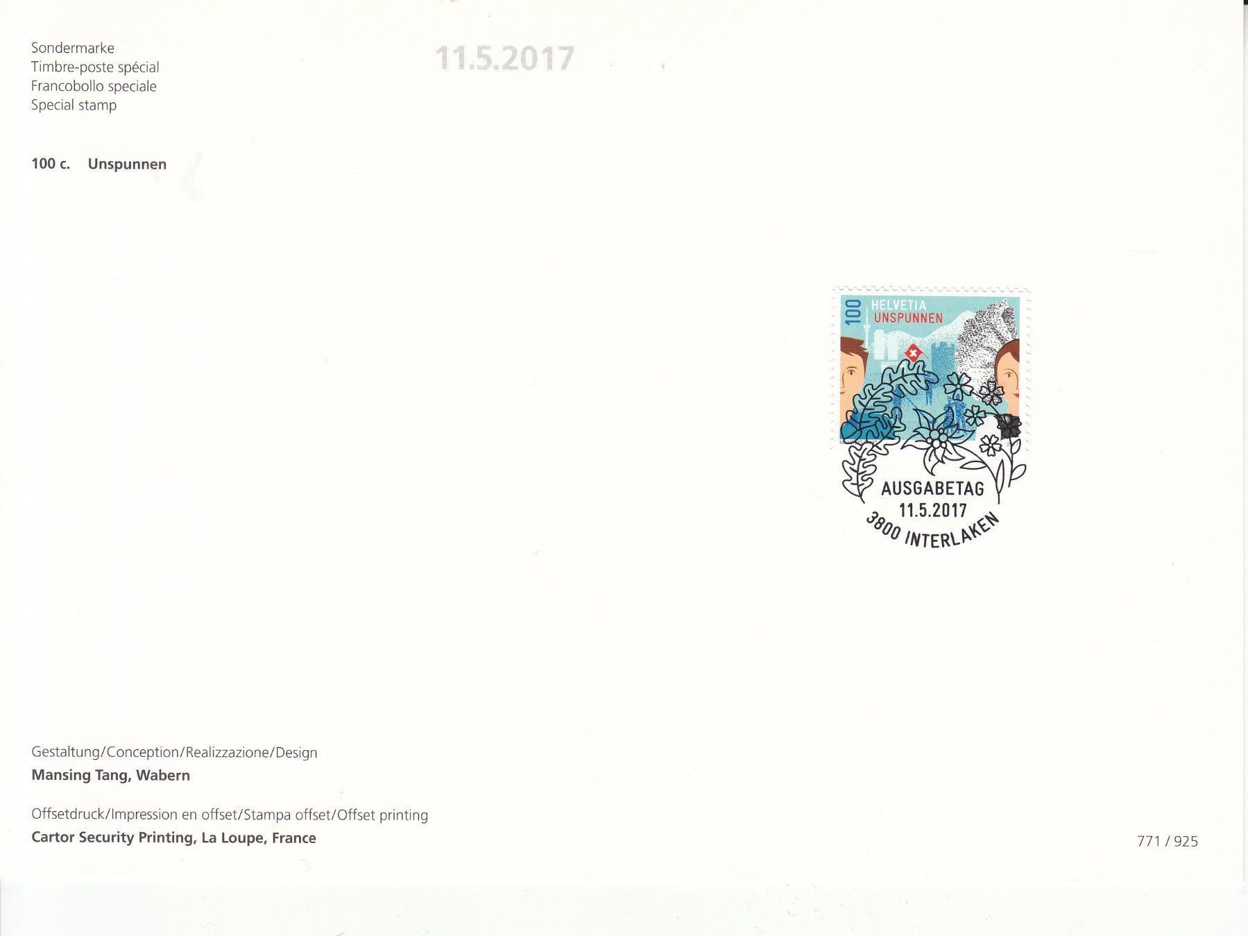 Tutti i francobolli: Faltblätter PTT SBK 771 mit ET – Usato da Bürglen TG venduto da StampGraf