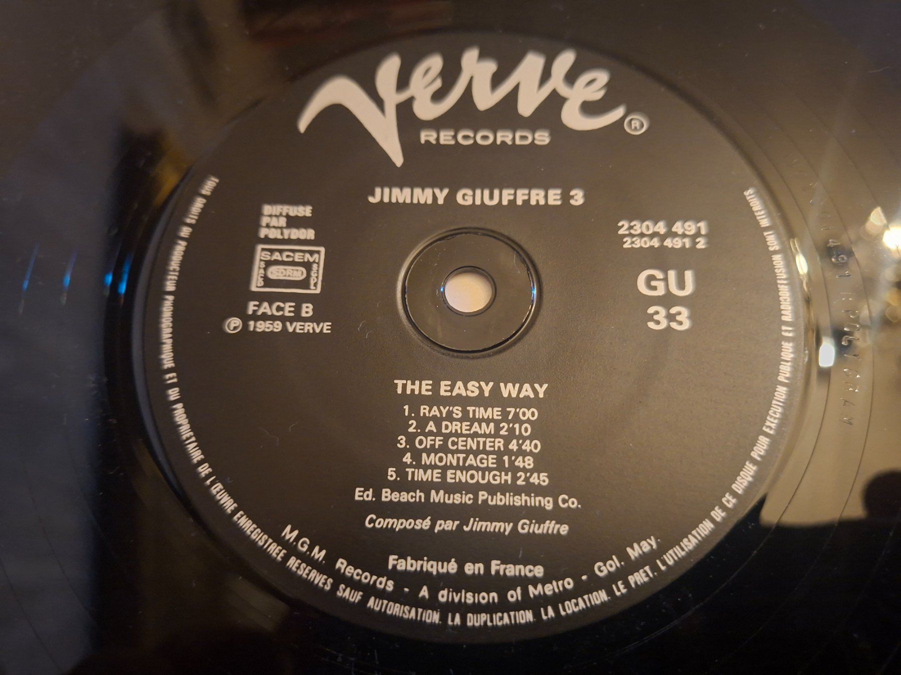 Schallplatten: Jazz LP - Jimmy Giuffre 3 - The Easy Way – Gebraucht aus Bernex von Wannabehasbeen01 4