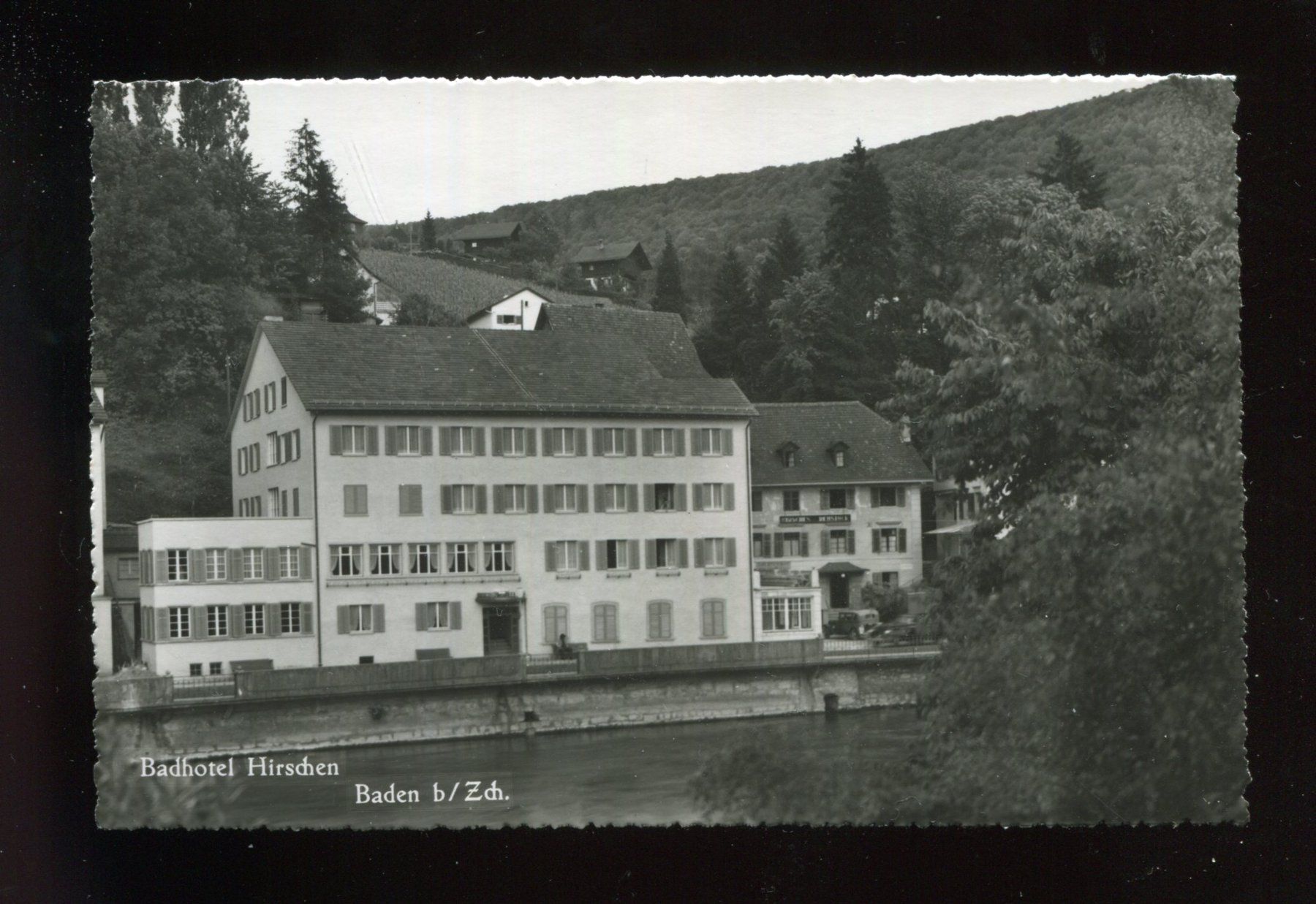 Ansichtskarten: Baden, Badhotel Hirschen – Gebraucht aus Aarau von Elmaar41