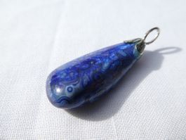 Schmuck-Anhänger, Sodalith; Länge 3.2cm