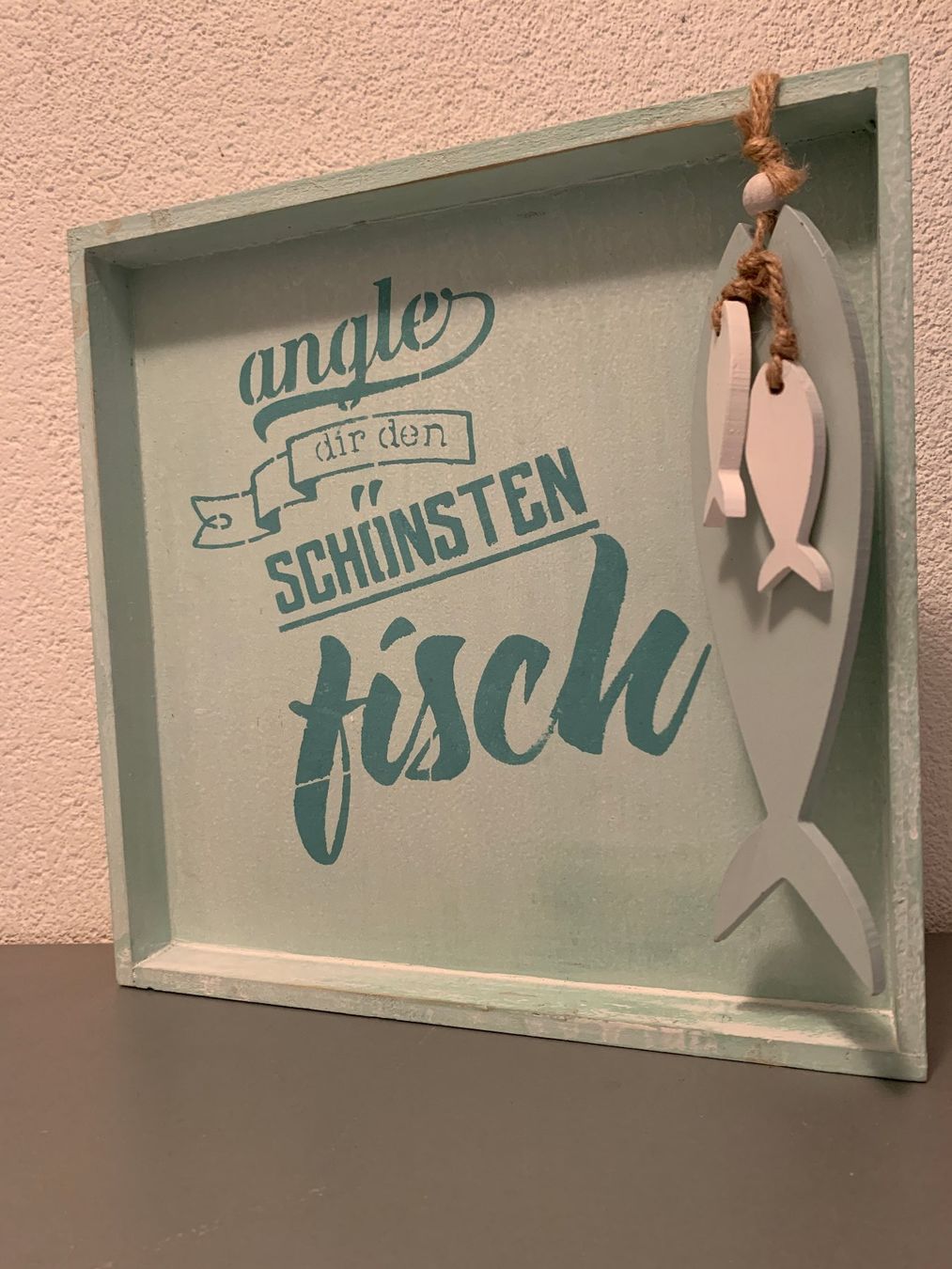 Insegne: angle dir den schönsten Fisch, 3D-Schild,  handmade, unikat – Nuovo (secondo la descrizione) da St. Gallen venduto da Miousch 2