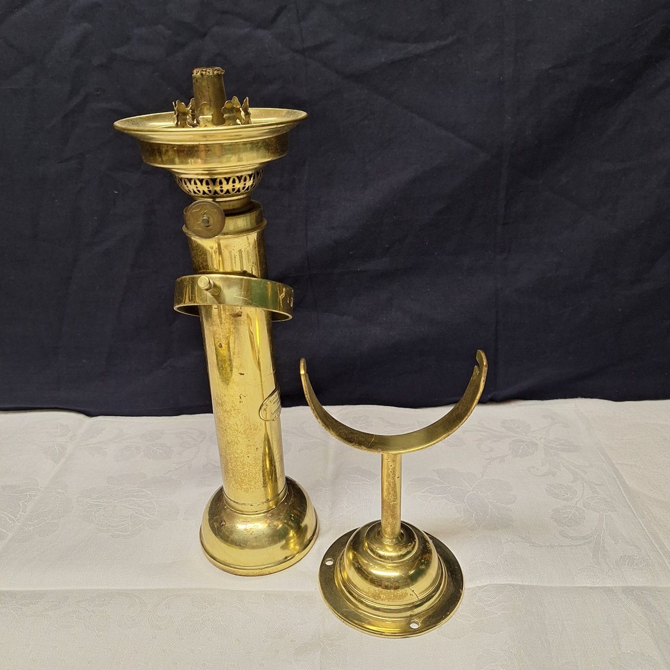 Lampen: Messinglampe G.V. Harnisch, Denmark – Gebraucht aus Winterthur von Goldpipau 4