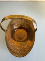 Dekorative Vintage Messingschale mit Griff," Obstschale"
