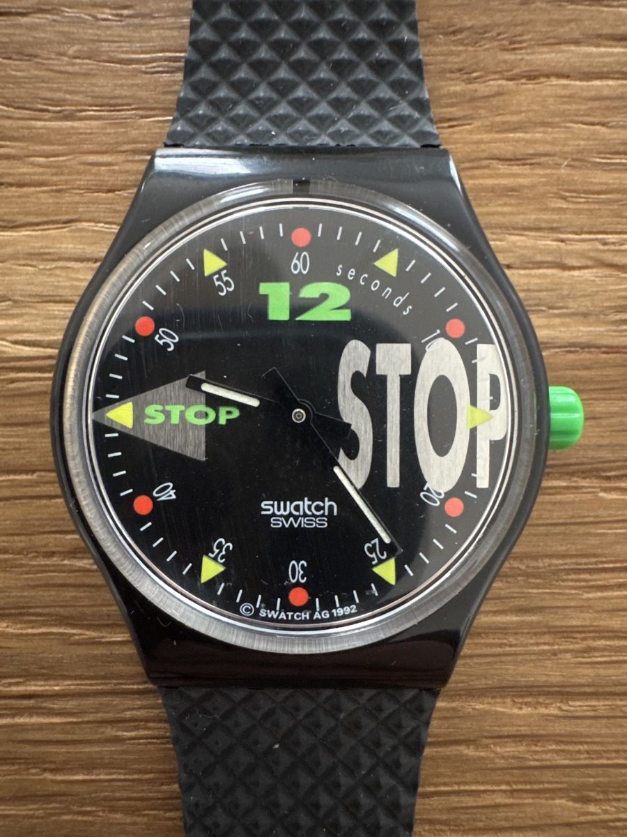 Swatch Uhren: Swatch Stop (ssb 101) Nightshift – Neu und originalverpackt aus Basel von Touri94 1