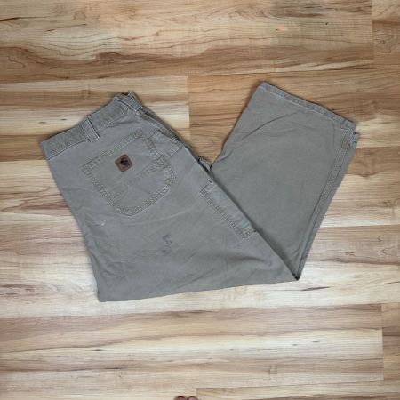 Vintage Carhartt 90s Carpenter Hose Baggy Beige