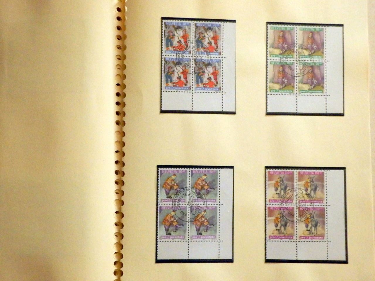 Tutti i francobolli: Pro Juventute, 4er Block - Sammlung – Nuovo e nell'imballaggio originale da Ueberstorf venduto da dinbau 9