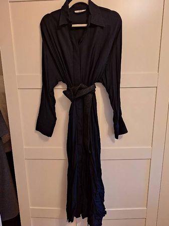 ESPRIT Viskose-Hemdblusenkleid Dunkelblau  Gr. 38 (DE)