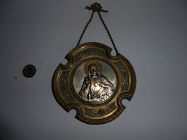 Antikes , grosses Medaillon mit Kette