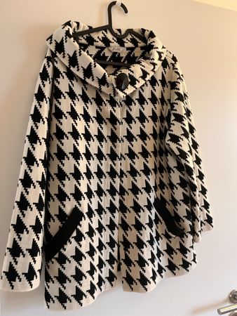 Jacke Kollez Hahnentrittmuster schwarz weiss neuwertig