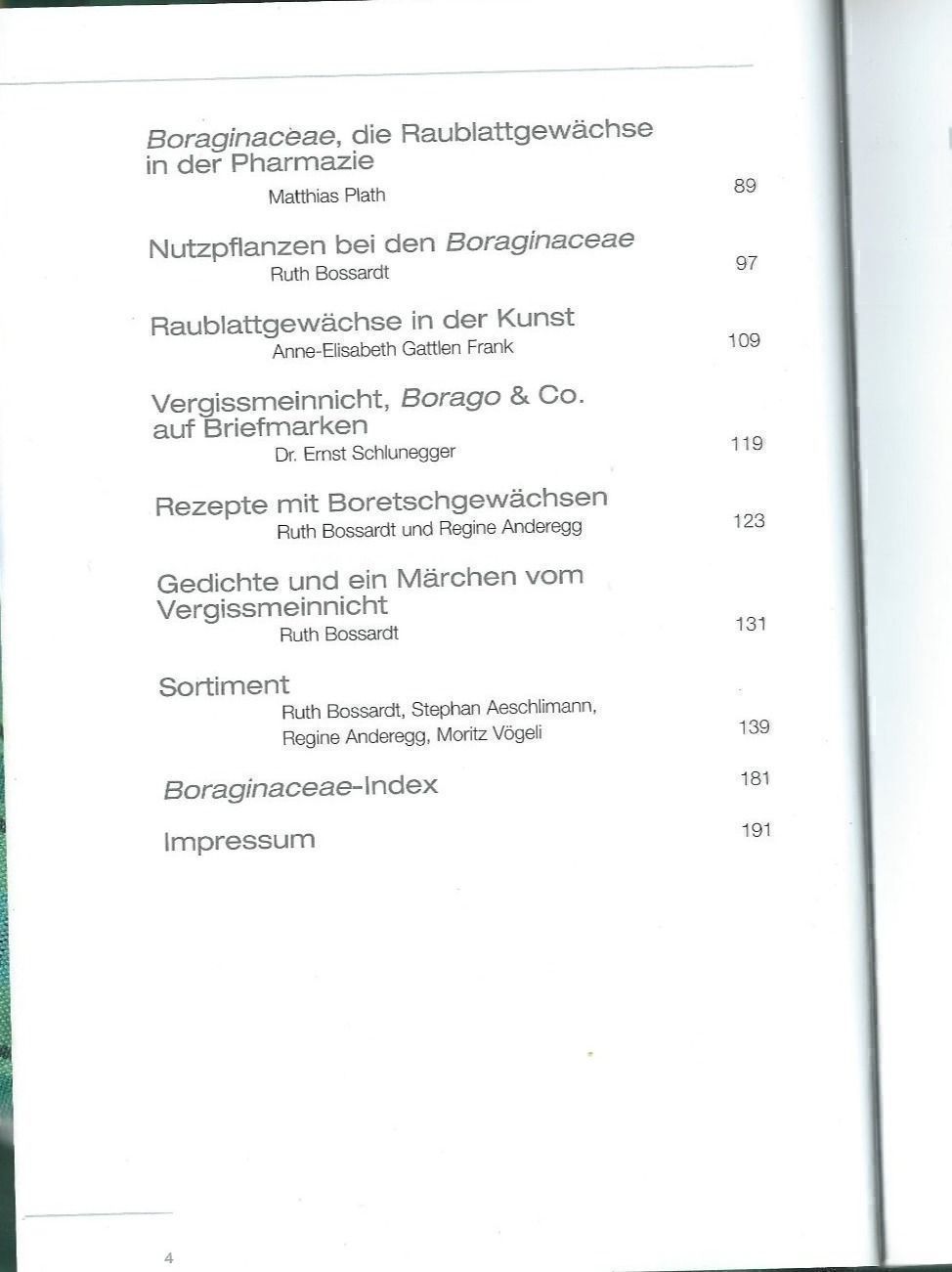 Libri: Boraginaceae,  Raublattgewächse – Nuovo e nell'imballaggio originale da Zürich venduto da t24_de 2