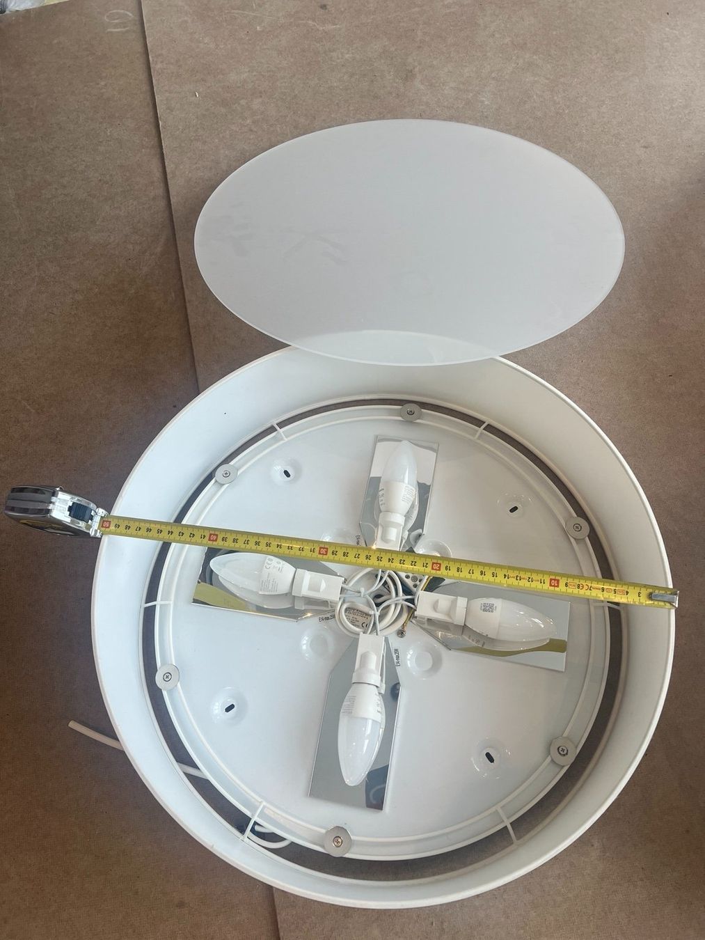 Kronleuchter & Deckenlampen: Deckenlampe / Stoff-Deckenleuchte – Ø ca. 50 cm – Gebraucht aus Urdorf von Tornado75 2