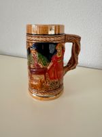 Bierkrug mit schönem Bauernmotiv (wie neu)