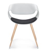 Züco little Perillo Vierbeiner - Designstuhl mit Holzgestell