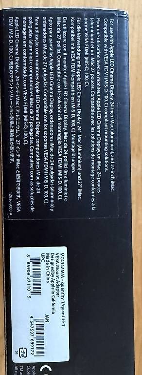 Laufwerke & Adapter: VESA Mount Adapter - Apple original – Gebraucht aus Hallau von Foundit 1
