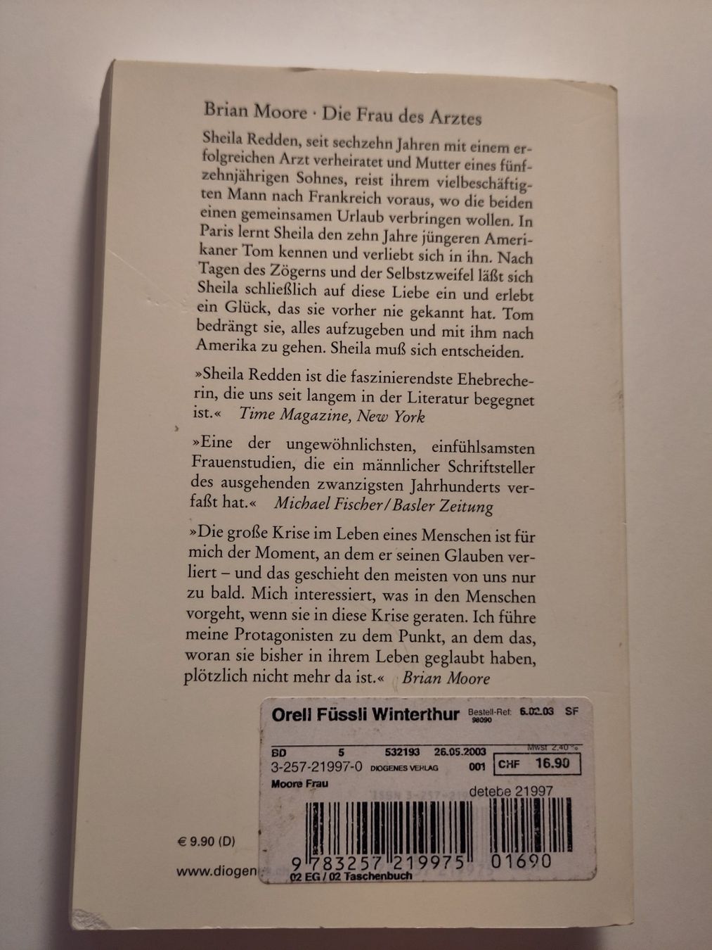 Libri: Die Frau des Arztes - Brian Moore – Usato da Bülach venduto da Tiefschlaflos 1