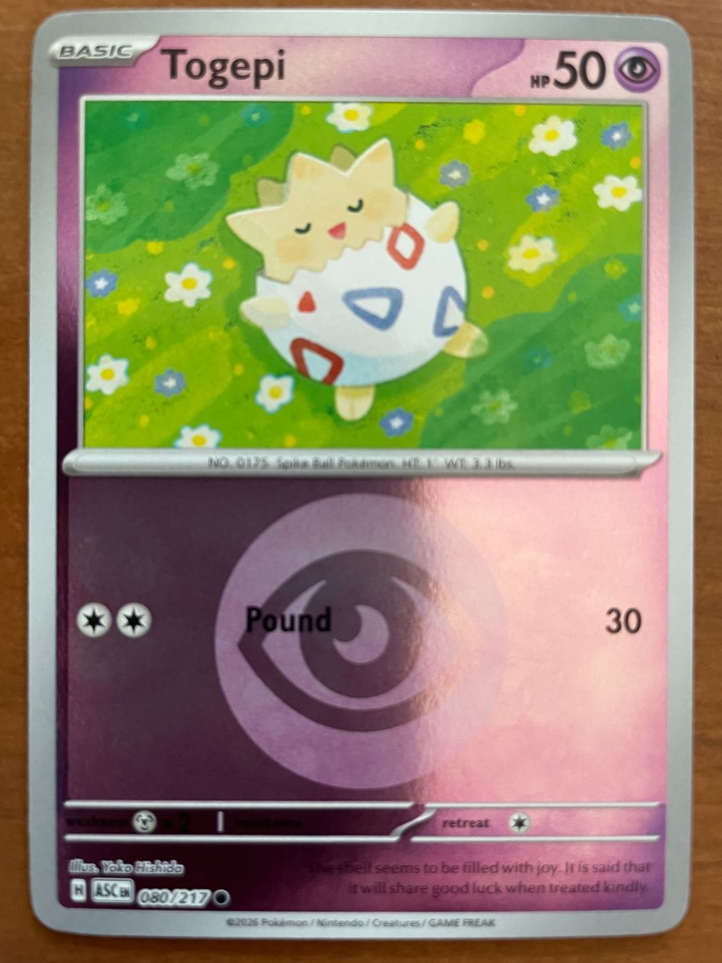 Pokémon Carte collezionabili: Pokemon Togepi Reverse (Versand gratis) – Nuovo (secondo la descrizione) da Chur venduto da Angerson