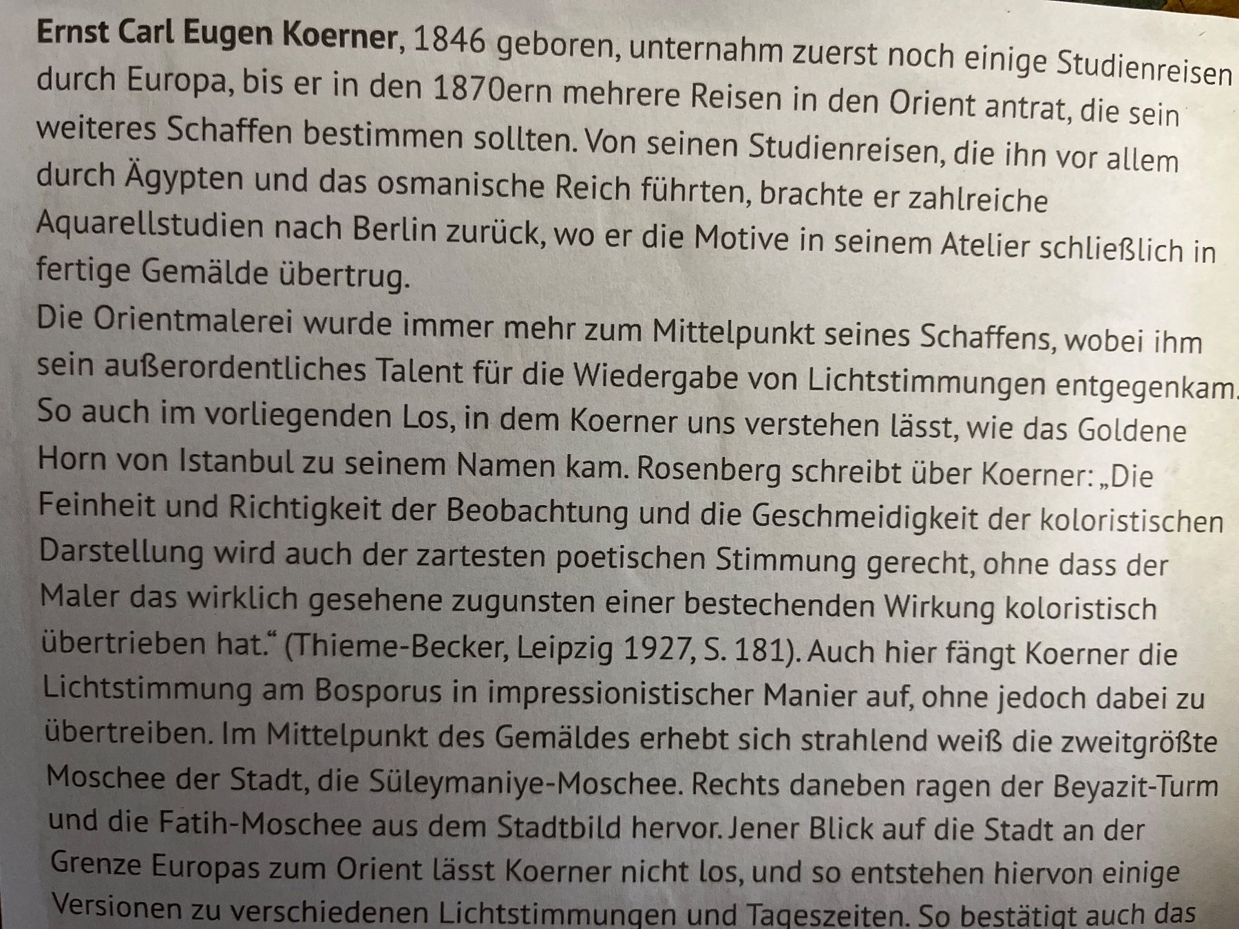 Dipinti: Ernst Karl Eugen Körner – Usato da Untervaz venduto da Kunstegga 4